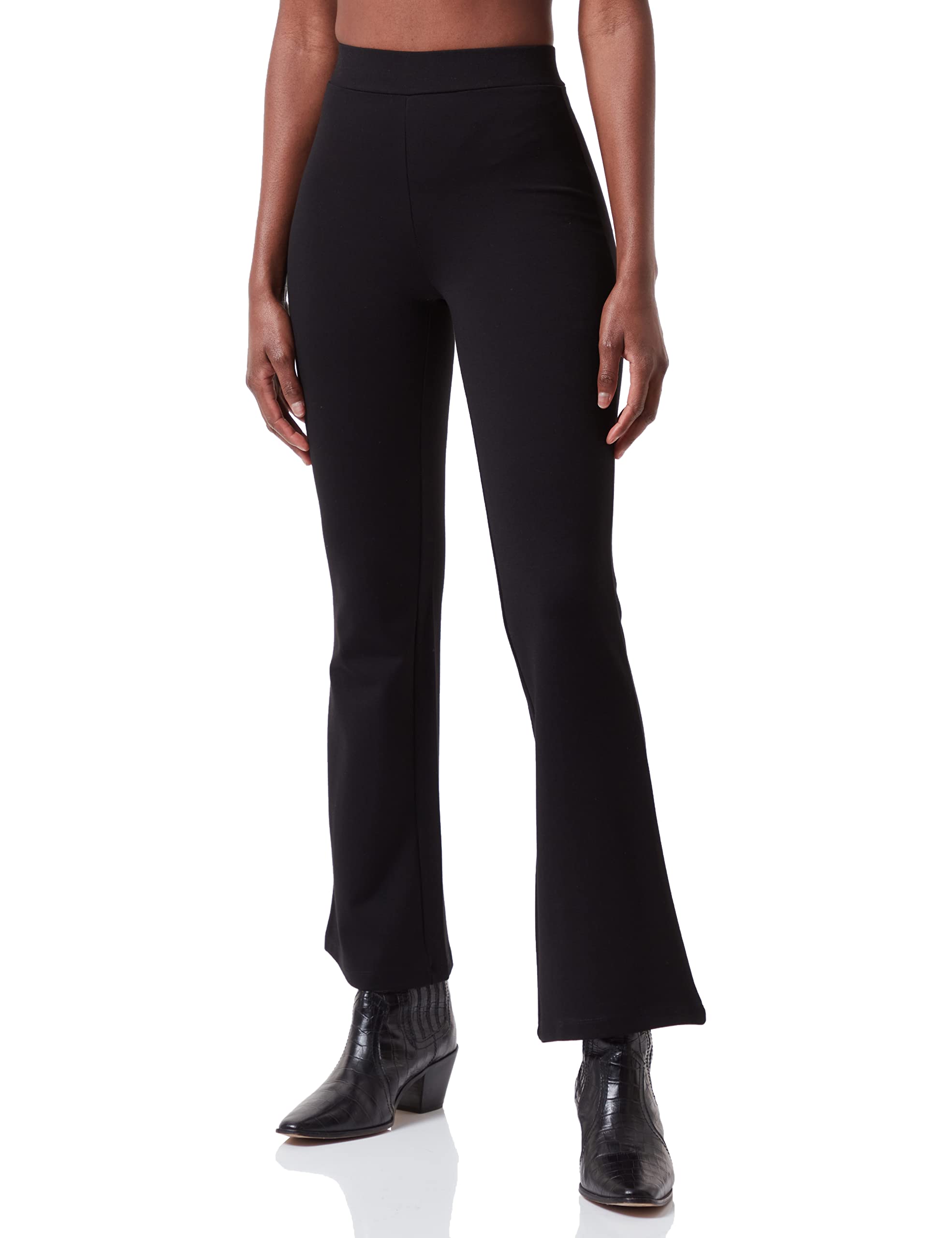 JDY Damen JDYPRETTY Flare Pant JRS NOOS Hose, Black, XL/34