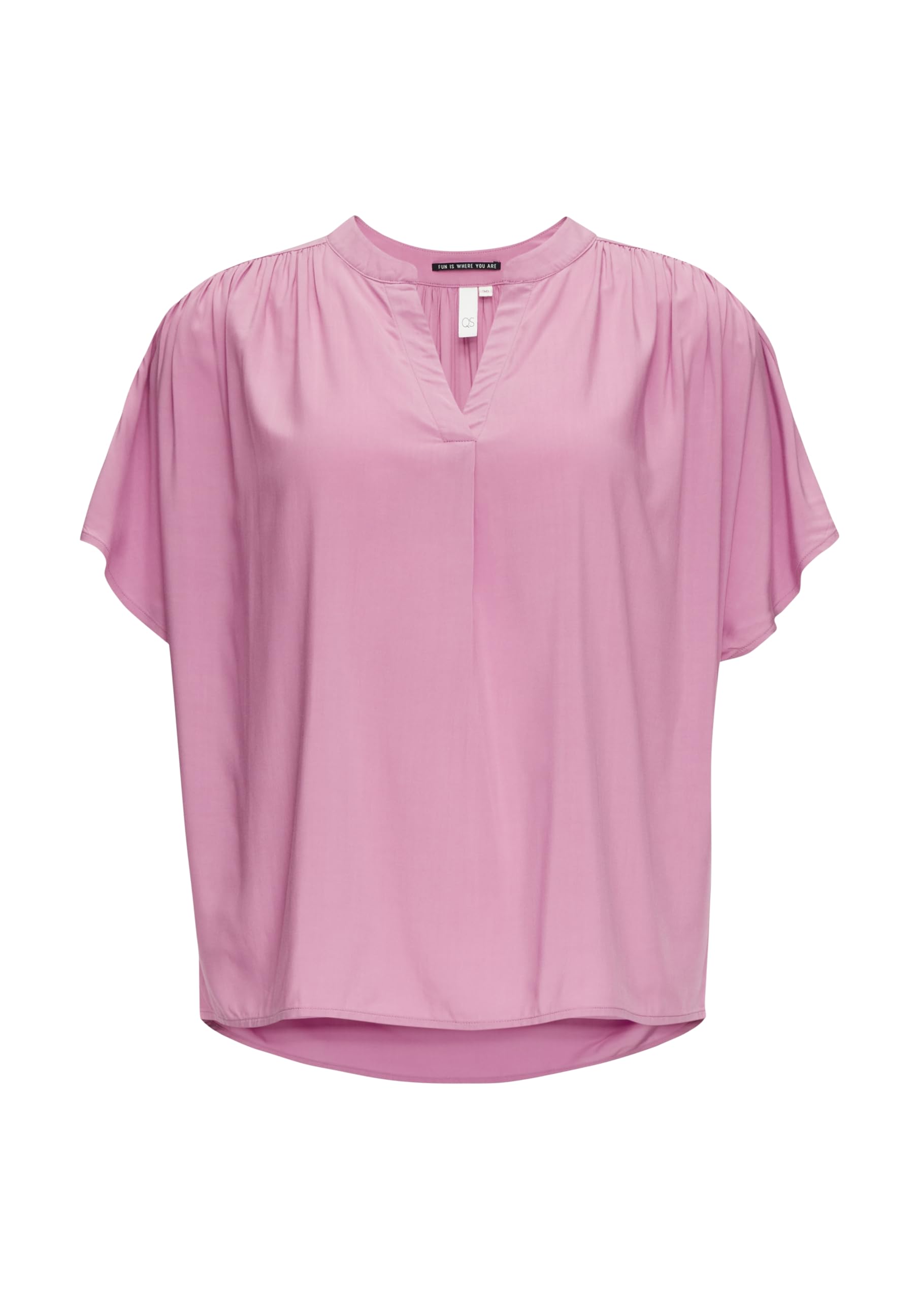 QS Damen 2146256 Blusenshirt kurzarm, lila 4721, 38