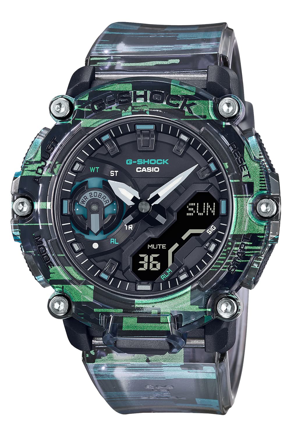 Casio G-Shock Digital Glitch Series Watch Shipped from Japan Released im Juni 2022, GA-2200NN-1AJF