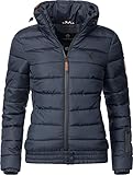 MARIKOO Damen Winter Steppjacke Poison Blau Gr. S