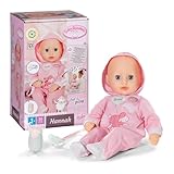 Baby Annabell Hannah Spiel mit mir, Babypuppe mit 5 Funktionen, weichem Stoffkörper und Accessoires, 36cm große Puppe, für Kinder ab 1 Jahr, 711002 Zapf Creation