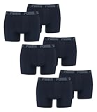 PUMA 6 er Pack Boxer Boxershorts Men Herren Unterhose Pant Unterwäsche, Farbe:321 - Navy, Bekleidungsgröße:M