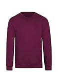 Trigema Herren 674501 Sweatshirt, Rot (Sangria 89, Large