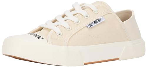 Love Moschino Damen JA15132G1I Sneakers, Milch, 37 EU