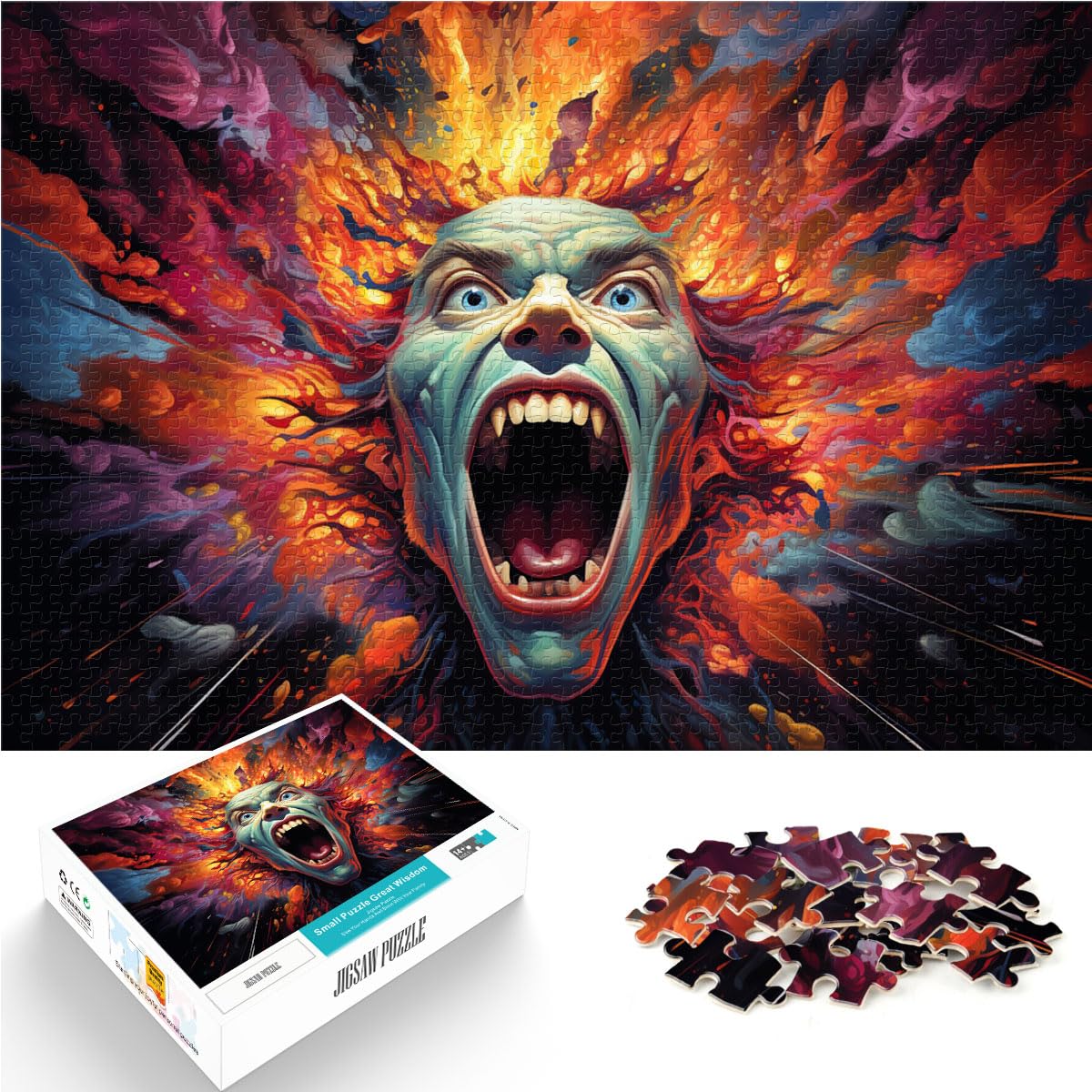 Puzzles für Fantasy-Vampir für Erwachsene, 1000-teiliges Puzzle, Holzpuzzle, schwieriges, schweres Puzzle für Frauen und Männer, 1000 Teile (50 x 75 cm)