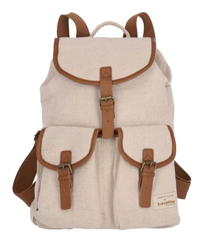 Travelite Hempline Klappen-Rucksack 38 cm Natur