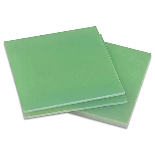 1/2PCS Harzplatte, 0,5/1/1,5/2/3/4/5 Mm Dicke FR4-Blatt Hellgrün G10 Epoxidplatte 3240 FR-4 Epoxidharzplatte 3D-Druck Grün (Color : 1.5mm, Size : 300x300mm)