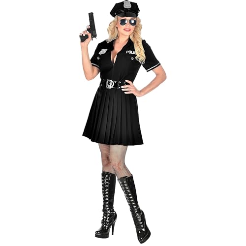 Widmann - Kostüm Polizistin, Kleid und Gürtel, sexy Uniform, Police Officer, Motto-Party, Karneval