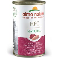 20 + 4 gratis! 24 x 140 g Almo Nature HFC Natural - Thunfisch & Huhn