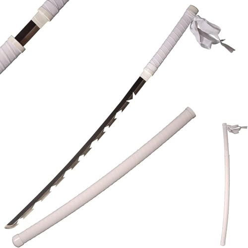 MAUXpIAO Sword Valley Demon Slayer Schwert aus echtem Metall, handgefertigtes Samurai-Schwert Cosplay-Anime-Schwert, ca. 104cm-rengoku/tanjiro/inosuke/kokushibou A Variety of Styles echt/c1/A