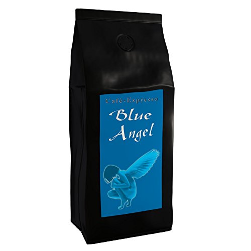 Kaffee Espresso Blue Angel - (Der Wohl Leckerste Kaffee Der Welt) (Gemahlen,1000 g) - Spitzenkaffee - Topseller - Säurearm - Schonend Und Frisch Geröstet