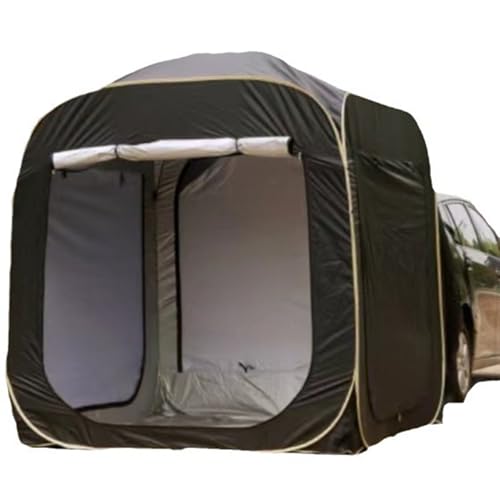 Auto Zelt für V-W Tiguan 2009-2023, Heckklappe Schatten Markise Camping Outdoor Reisen Autozelt Vorzelt Zelte's Für Mückenschutz Heckzelt Markisen wasserdicht,Black