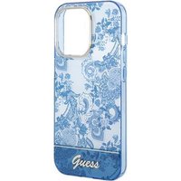 GUESS Hard Cover Porcelain Blue, für iPhone 14 Pro, GUHCP14LHGPLHB (GUHCP14LHGPLHB)