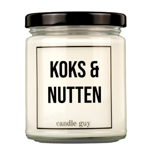 candle guy Duftkerze | Koks & Nutten | Handgemacht aus 100% Sojawachs | 70 Stunden Brenndauer