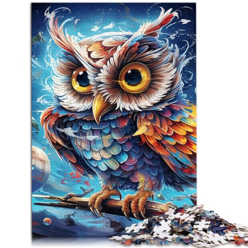 Puzzle, Lernspiele, Fantasy-Kunst, Eule, 1000-teiliges Puzzle für Erwachsene, Holzpuzzle, Geburtstagsgeschenk, Geschenke für oder, Wandkunst, 1000 Stück (50 x 75 cm)