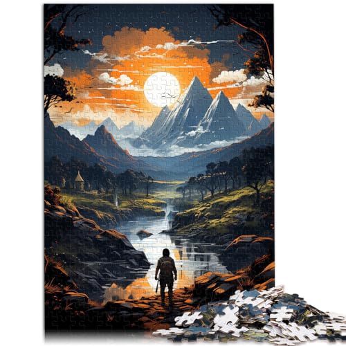 Puzzles als Geschenke, neue Abenteuer-Puzzles für Erwachsene, 1000-teiliges Holzpuzzle, Wanddekoration, einzigartige Geburtstags, 1000 Teile (50 x 75 cm)