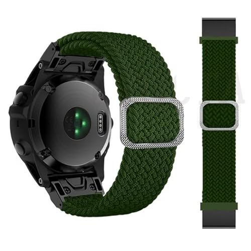 OPKDE Sport-Nylon-Armband für Garmin Fenix 6X 6 Pro 5X 5 7X 7 3HR Forerunner 935 Smart Watch, Schnellverschluss-Armband 26 mm 22 mm, Approach s62 s60, Achat