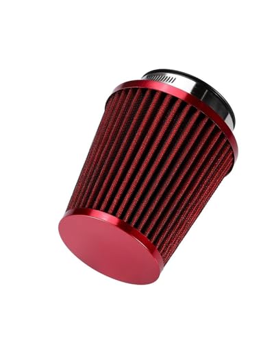 Luftfilter Für 76mm Ansaugschlauch Kit Filtro De Ar Esportivo R-EP Universal-Auto-Luftfilter 3 Zoll Cold Air INTAKE Kompressor Autoluftfilter(RED)