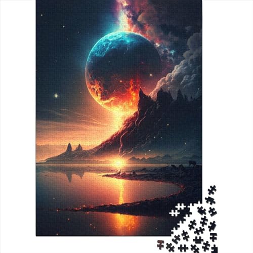 Fantasy-Sonnenuntergang-Puzzles, Puzzles für Erwachsene und Teenager, 500 Teile, für Erwachsene, schwierige Puzzles, pädagogisches Stressabbau-Spielzeug-Puzzle (Größe: 52 x 38 cm)