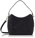 Love Moschino Damen Borsa Pu Embossed (Logo) Nero Umhngetasche, Mehrfarbig