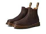 DR. MARTENS Unisex Chelsea Boots, Dark Brown Crazy Horse, 46 EU