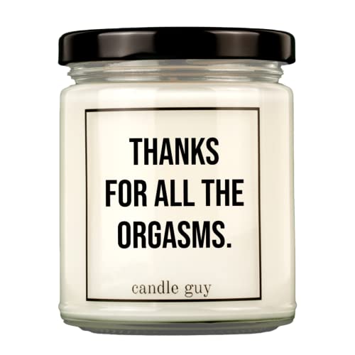 candle guy Duftkerze | Thanks for all the orgasms. | Handgemacht aus 100% Sojawachs | 70 Stunden Brenndauer