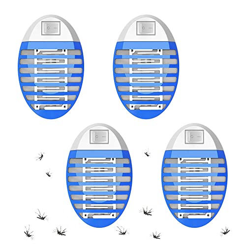 COODAY Elektrische Mückenlampe mit UV-Licht, hocheffizient, Insektenvernichter, für Haus, Garten, Innen- und Außenbereich, Küche, Wohnzimmer, 4 Stück