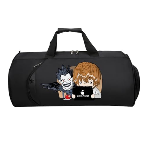 Death No. te Kleine Reisetasche Anime, Faltbare Reisetasche HandgepäCk, HandgepäCk Unisex G.ym Wochenendtasche Flugzeug(Black 6)