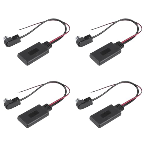 Toranysadecegumy 4 x kabelloses Bluetooth-Modul für das Auto, Musikadapter, Hilfsempfänger, Aux-Audio für 121B 9857 9886 117