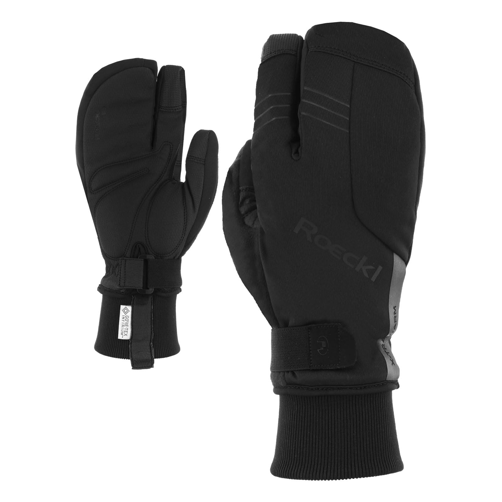 Roeckl Villach 2 Trigger Winter Fahrrad Handschuhe lang schwarz 2023: Größe: 10