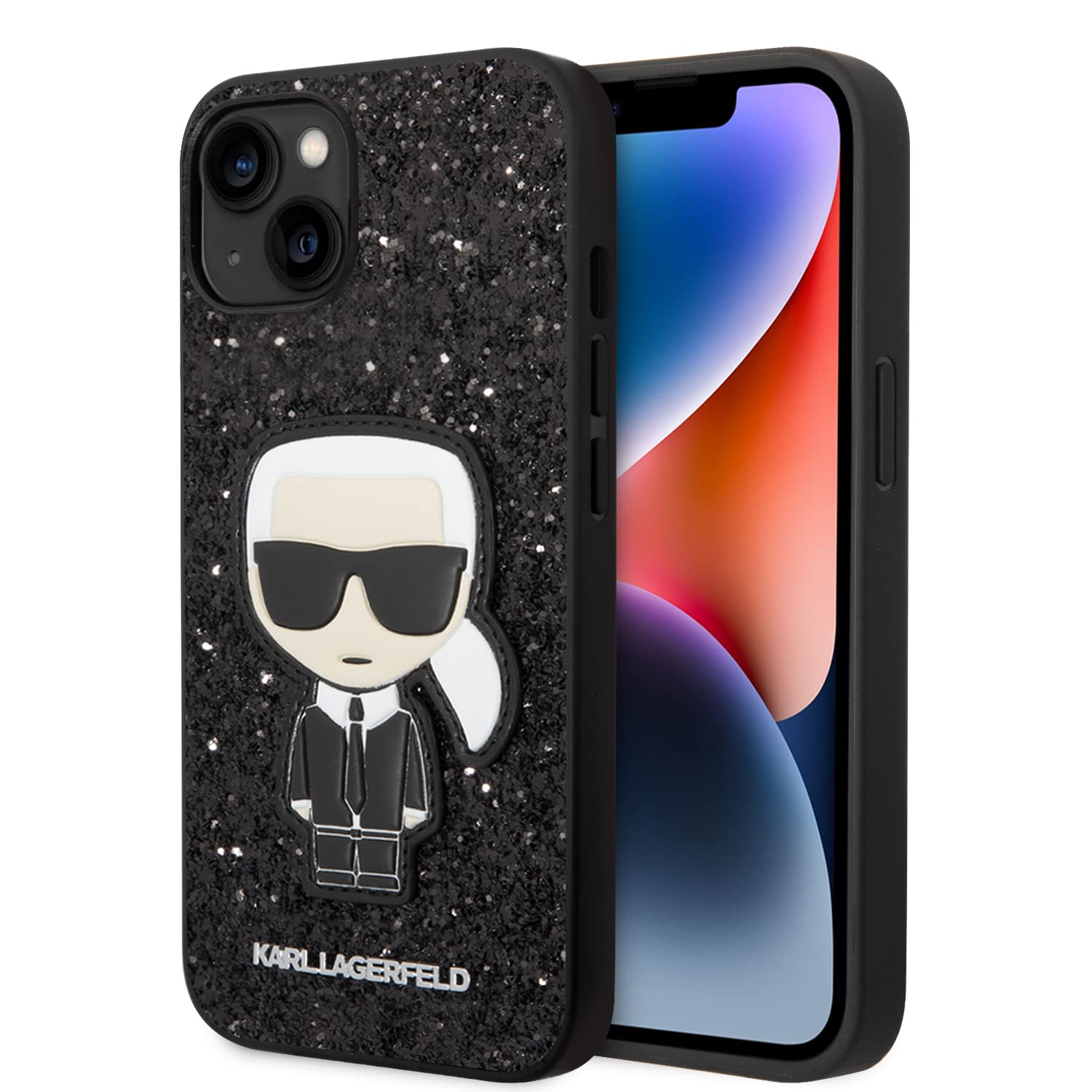 Karl Lagerfeld KLHCP14SGFKPK Hülle für iPhone 14 6,1" hardcase schwarz/Black GLI