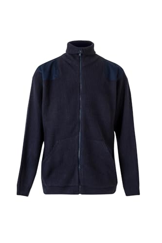 Velilla 102 1 L Strickjacke mit Stehkragen, Größe L, Marineblau