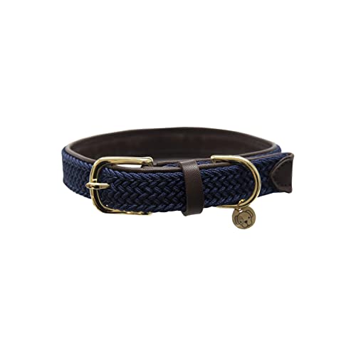 Ken. Gefl. Nylon Hundehalsband navy M