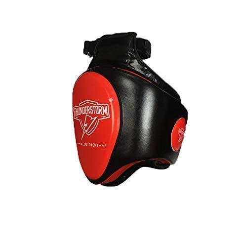 Sportschutz, Oberschenkelpolster Heavy Hitter Boxing Body Protector Training Kick Muay Beinschutz, Oberschenkelpolster MMA Beinschützer, Für Taekwondo, Muay Thai, Boxen, Kampfsporttraining (red,lift)