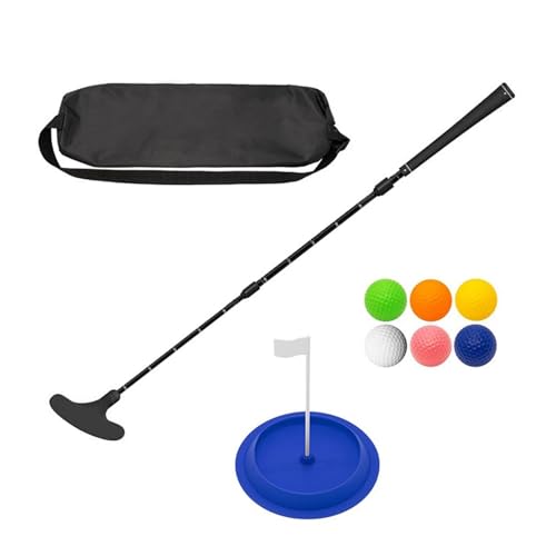 YiNLuax Golf-Putter-Set, Zwei-Wege-Golf-Putter-Schläger mit Puttingscheibe und Übung, verstellbare Länge, Golfschläger einfach zu bedienen