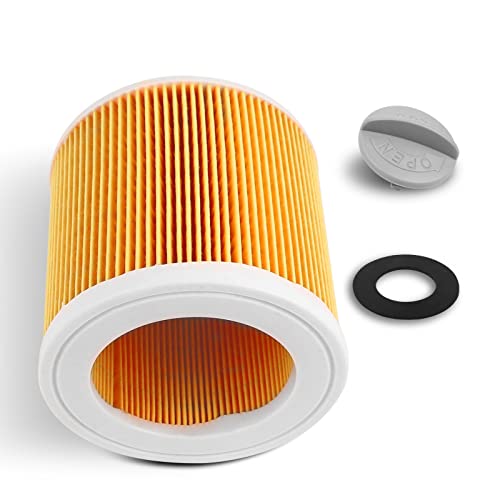 NONROT Luftstaubfilter Nass-Trocken-Staubsaugerpatrone HEPA-Filter for Kärcher MV2 MV3 WD WD2 WD3 WD2.200 WD3.500 A2504 64145520