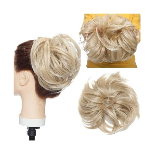 Haarteile Haarknoten Synthetischer, zerzauster Haarknoten, Chignon-Haar, elastisches Band, Messy Bun-Haarteil, kurze Pferdeschwanz-Haarverlängerung for Frauen Brötchen Haare(1839)