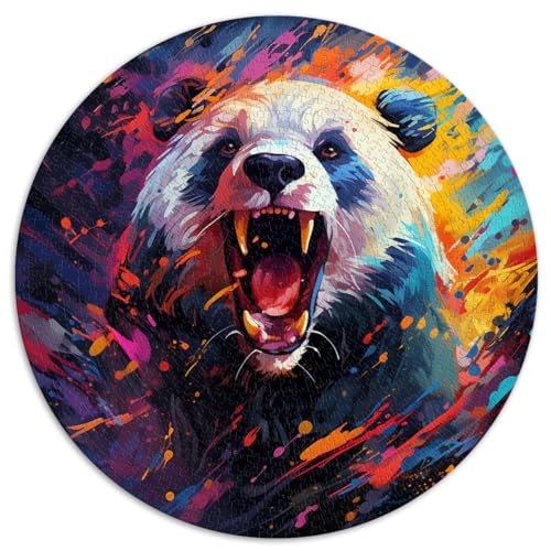 Puzzles Geschenk Panda Art Style Art Puzzles für Erwachsene 1000 Teile 26,5 x 26,5 Zoll Denksportaufgaben für anspruchsvolle Spielpuzzles