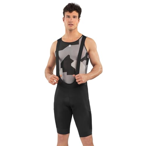 SIROKO - Radsport Gravel Trägerhose Berg - S - Schwarz