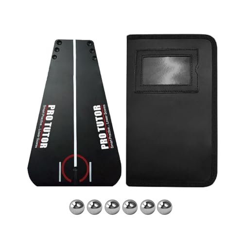 YiNLuax Putting Alignment Aid Pad Putter Trainer To Improve Putting Practice Equipment For Indoor Or Outdoor Use