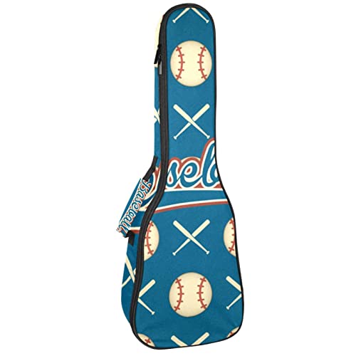 Ukulele Koffer Baseball Ukulele Tasche 21 Zoll Wasserdicht Oxford Gig Bag Mit Tasche Für Jungen Mädchen