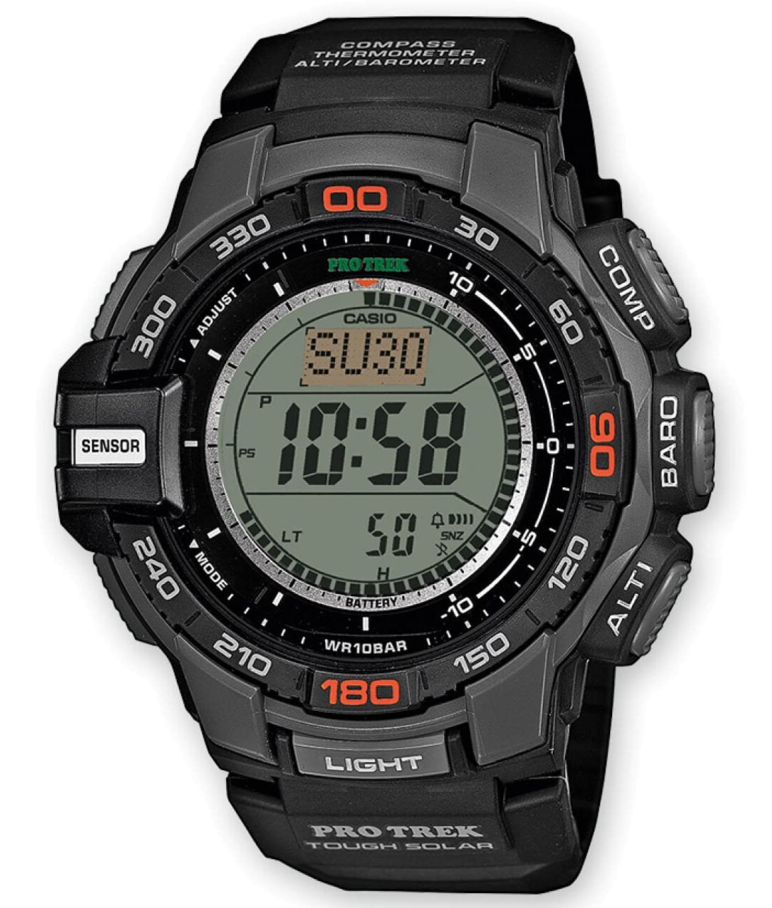 Casio Herren Digital Quarz Uhr mit Resin Armband PRG-270-1ER