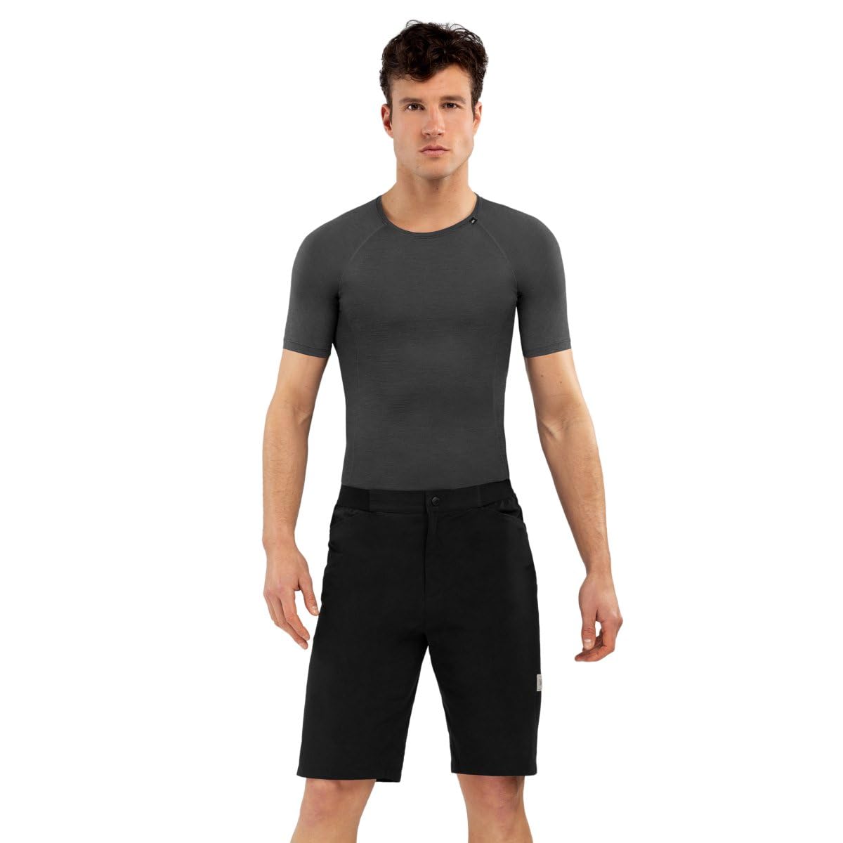 SIROKO Block-Shorts für Herren, Schwarz, Schwarz , L