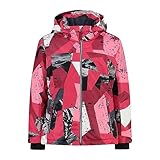 CMP - Kid G Kapuzenjacke mit Druckknöpfen, Fuxia-Anemone-Glanz, 104