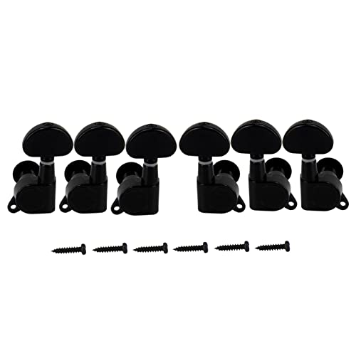 Sealed Tuners Machine Heads 3L3R Gitarre Tuning Keys Akustik Gitarre Tuning Pegs Schwarz 3R3L Gitarre Tuning