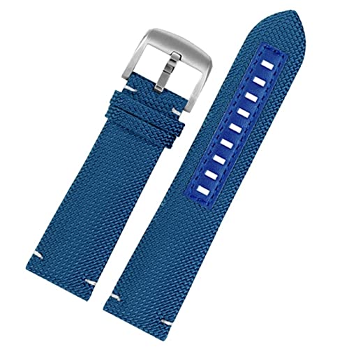 NEYENS Uhrenarmband aus echtem Leder für Mido M026.629/430 Ocean Star M042.430 Navigator Helmsman atmungsaktives Nylon-Uhrenarmband 22 m Gurt, 22 mm, Achat