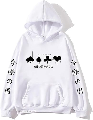 Alice in Borderland Hoodies Männer Cartoon Karten Sweatshirt Harajuku Grafik Streetwear Frauen Anime Tops Männer Kleidung - Geschenk