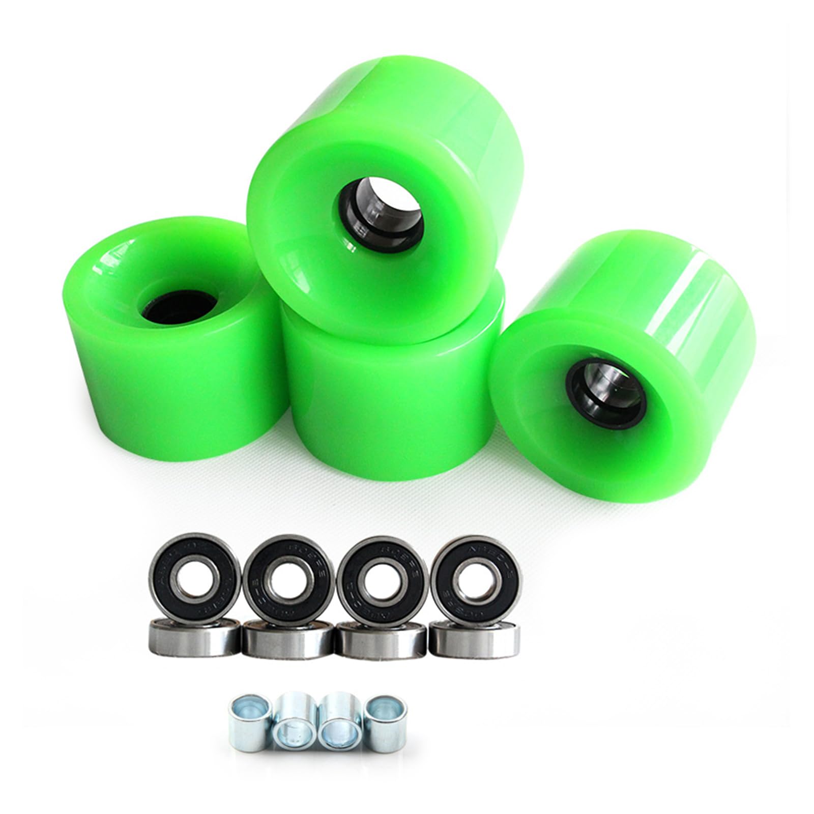 Uitndvyte 4Pcs 78A Roller Skating Skateboards Rad Longboards Räder Mit Lager Für Street Cruisings Skateboards Teil