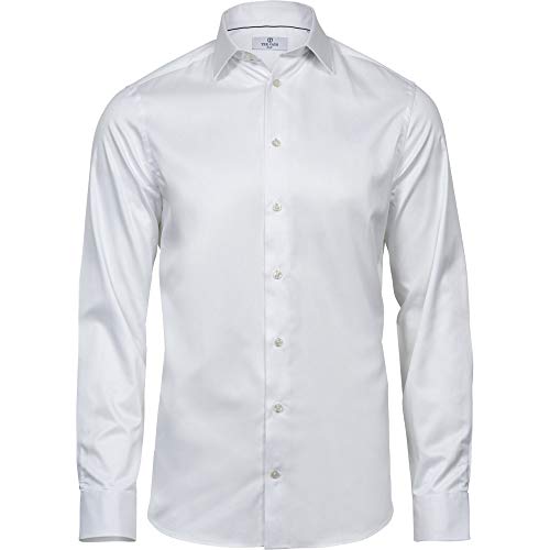 Tee Jays Hemd Luxury Shirt Slim Fit Weiß White L