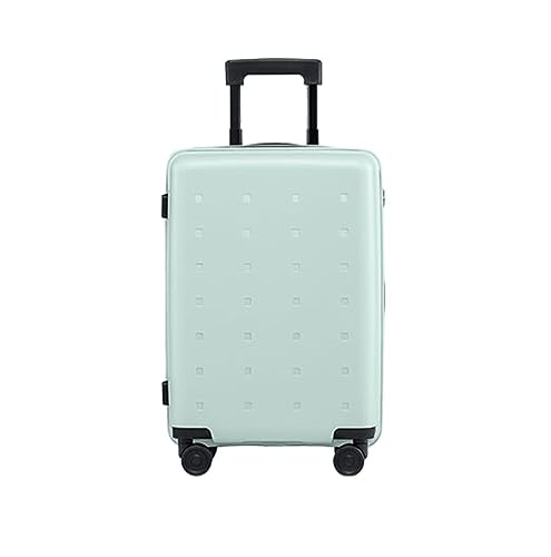 Koffer Trolley Reisekoffer Tragbare Koffer Mit Rollen, Hartschalenkoffer Mit Doppelreißverschluss Für Geschäftsreisegepäck Koffer Gepäck Rollkoffer (Color : Grün, Size : 20inch)